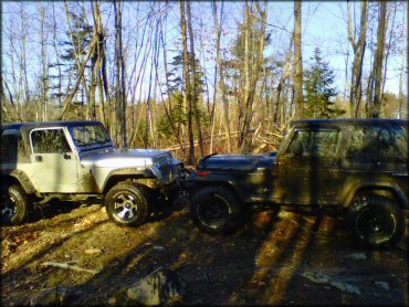 4WD vehicle at All Wheels Off-Road Park Trail