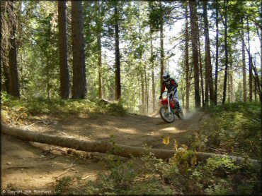 Honda CRF Off-Road Bike at Miami Creek OHV Area Trail