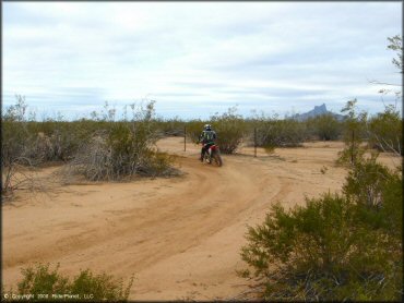 Honda CRF Dirtbike at Pinal Airpark Trail