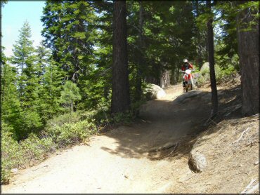 Honda CRF Motorcycle at Twin Peaks And Sand Pit Trail