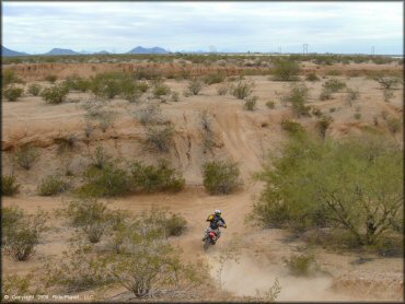 Honda CRF Dirt Bike at Pinal Airpark Trail