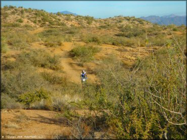 Kawasaki KX Trail Bike at Desert Vista OHV Area Trail