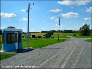 RV Trailer Staging Area and Camping at Frozen Ocean Motorsports Complex Track