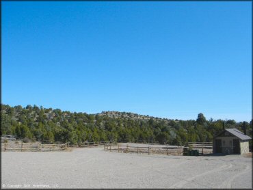 RV Trailer Staging Area and Camping at Chief Mountain OHV Area Trail