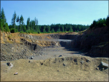 Gravel quarry.