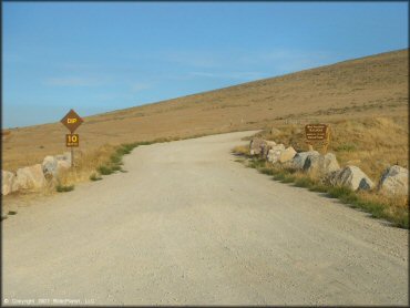 RV Trailer Staging Area and Camping at Keystone Canyon Trail