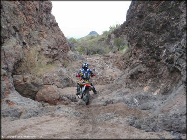 Honda CRF Motorcycle at Black Hills Box Canyon Trail