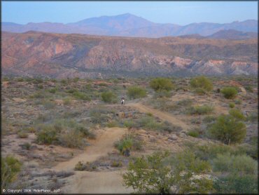 Motorbike at Desert Vista OHV Area Trail