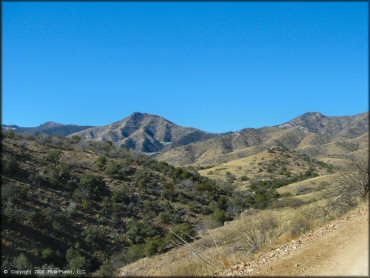 Scenic view of Mt. Lemmon Control Road Trail