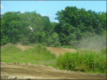 OHV jumping at Connecticut River MX Track