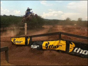 A trail at Breezewood Proving Grounds Track