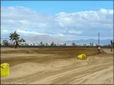 Honda CRF Dirt Bike at Adelanto Motorplex Track