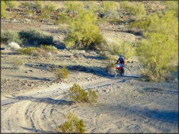 Honda CRF Motorcycle at Shea Pit and Osborne Wash Area Trail