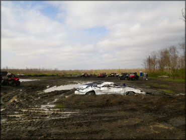 RV Trailer Staging Area and Camping at Red Creek NOLA Offroad Park Trail