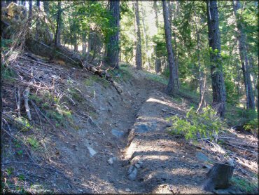 Example of terrain at Pilot Creek OHV Trails