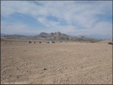 RV Trailer Staging Area and Camping at Nellis Dunes OHV Area