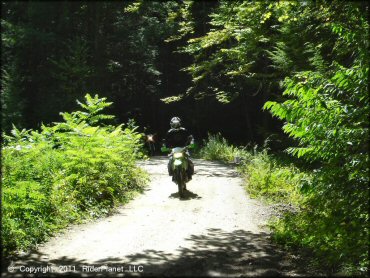 Kawasaki KX Dirtbike at Pisgah State Park Trail