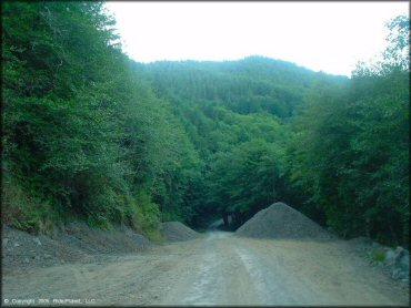 Example of terrain at Trask OHV Area Trail