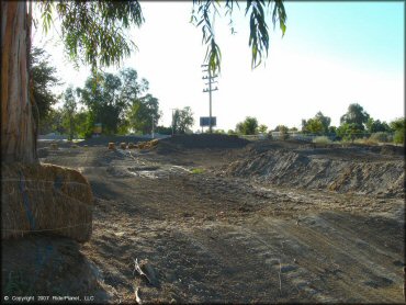A trail at Madera Fairgrounds Track