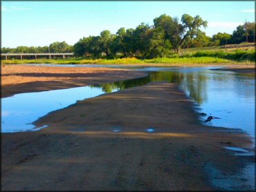 Example of terrain at The River ATV Park Trail