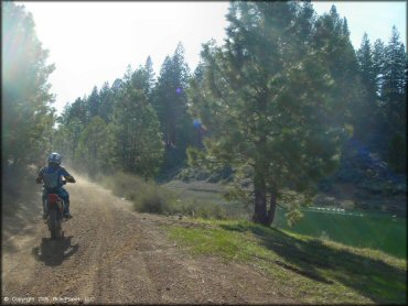 Honda CRF Motorcycle at Boca Reservoir Trail