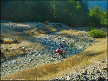 Honda CRF Motorcycle at Lubbs Trail