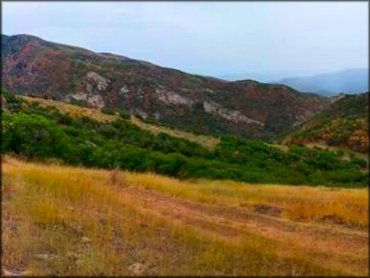 Example of terrain at Diamond Fork Trail