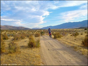 Honda CRF Motorbike at Fort Sage OHV Area Trail