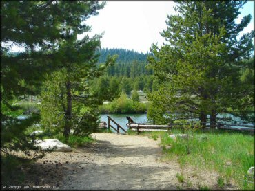 Scenic view of Twin Peaks And Sand Pit Trail