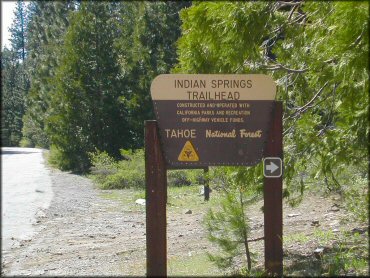 RV Trailer Staging Area and Camping at Indian Springs Trail