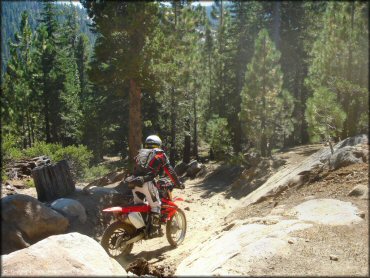 Honda CRF Motorbike at Lower Blue Lake Trail