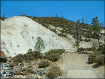 Example of terrain at Clear Creek Management Area Trail