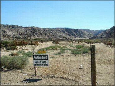 Example of terrain at Quail Canyon Motocross Track