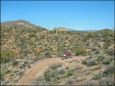 Honda CRF Off-Road Bike at Bulldog Canyon OHV Area Trail