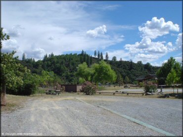 RV Trailer Staging Area and Camping at Chappie-Shasta OHV Area Trail