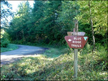 RV Trailer Staging Area and Camping at Blue Ridge Trails