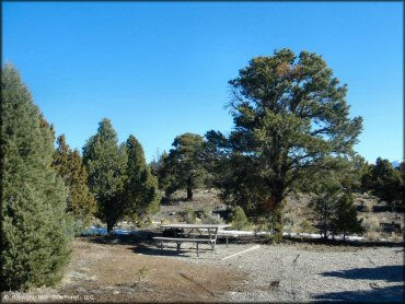 Amenities example at Ward Charcoal Ovens State Historic Park Trail