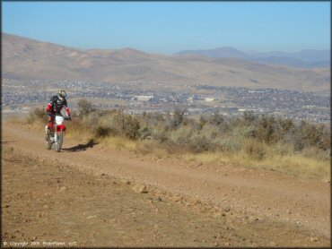 Honda CRF Motorcycle at Hunter Lake Trail