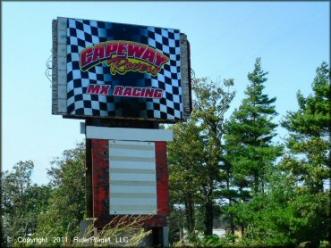 RV Trailer Staging Area and Camping at Capeway Rovers Motocross Track