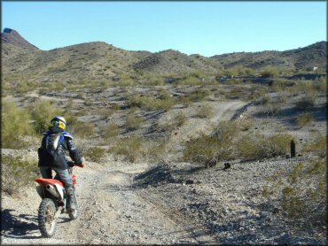Honda CRF Motorcycle at Swansea Townsite Trail
