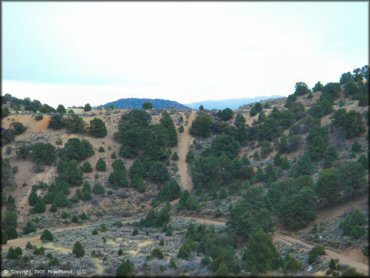 Scenic view of Sevenmile Canyon Trail