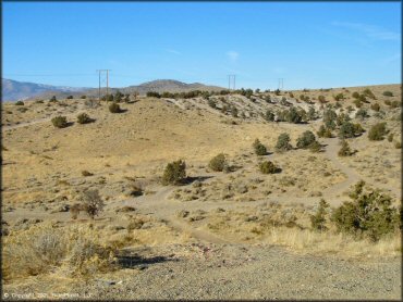 Example of terrain at Johnson Lane Area Trail