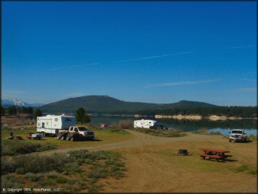 RV Trailer Staging Area and Camping at Verdi Peak OHV Trail