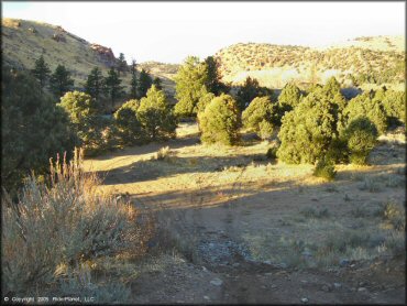 Example of terrain at China Springs Trail