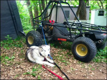 RV Trailer Staging Area and Camping at Timber Ridge Ranch and Winery Trail