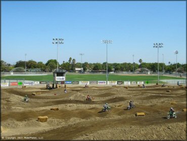 Kawasaki KX Motorcycle at Los Banos Fairgrounds County Park Track