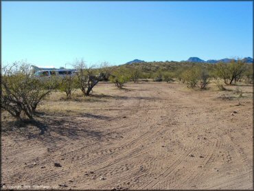 RV Trailer Staging Area and Camping at Red Springs Trail