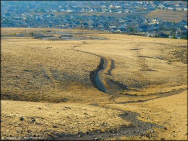 Example of terrain at Keystone Canyon Trail