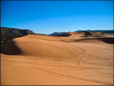 Some terrain at Coral Pink Sand Dunes State Park Dune Area