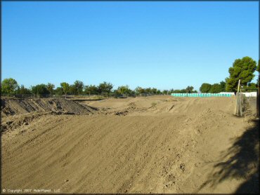 A trail at Madera Fairgrounds Track